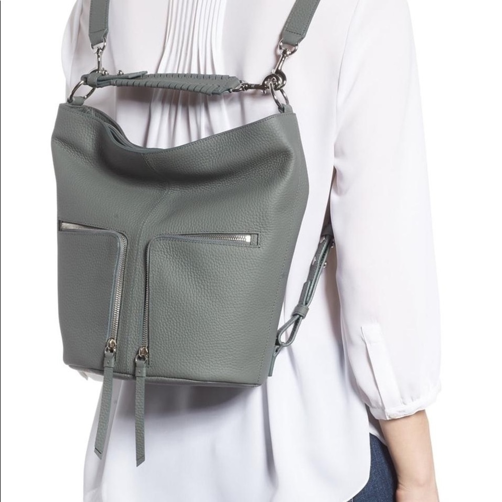 All Saints Fetch Convertible Backpack Leather - Picture 1 of 4